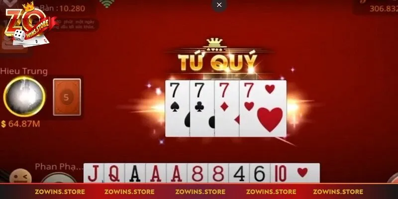 Tiến lên miền Nam Zowin luôn nổi tiếng trong giới